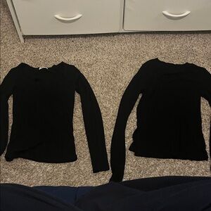 Elegant Black Women's Long Sleeve Shirt